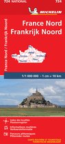 Nationale kaarten Michelin - Michelin Wegenkaart 724 Frankrijk-Noord