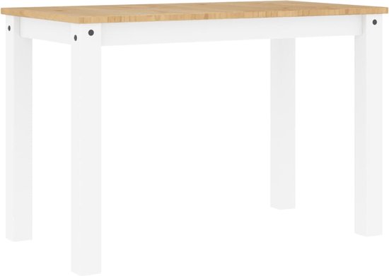 vidaXL-Eettafel-Panama-117x60x75-cm-massief-grenenhout-wit