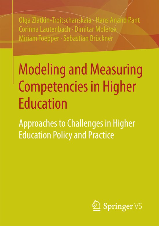 Modeling and Measuring Competencies in Higher Education - cover