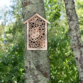 Design insectenhotel met natuurlijke materiaal - Voor bijen, lieveheersbeestjes en vlinders - Om op te hangen 9D x 15.5W x 21H centimetres