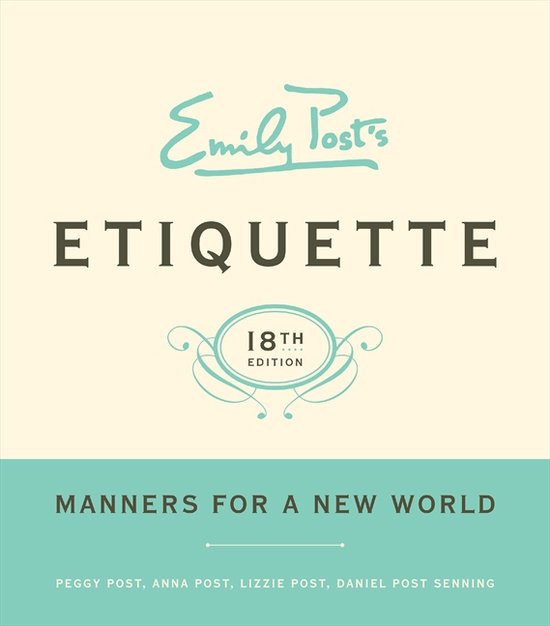 Emily Post's Etiquette - cover