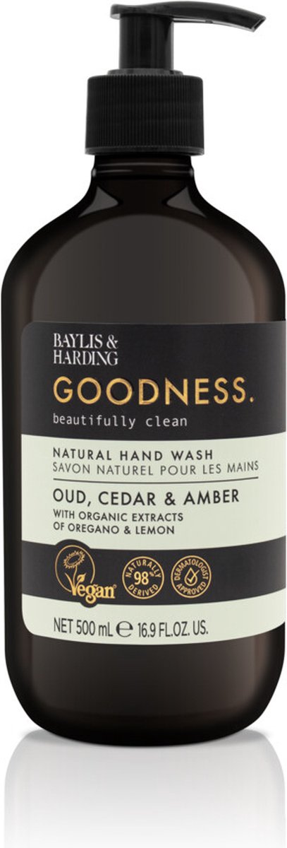 Goedkoopste Baylis & Harding Goodness Hand Wash Oud, Cedar & Amber 500 ml
