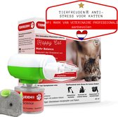 TIERFREUDEN® Science uit Netherland | Anti Stress Kat | Verdamper voor stopcontact & navulflacon 48 ml | Inclusief speelgoedmuis met kattenkruid