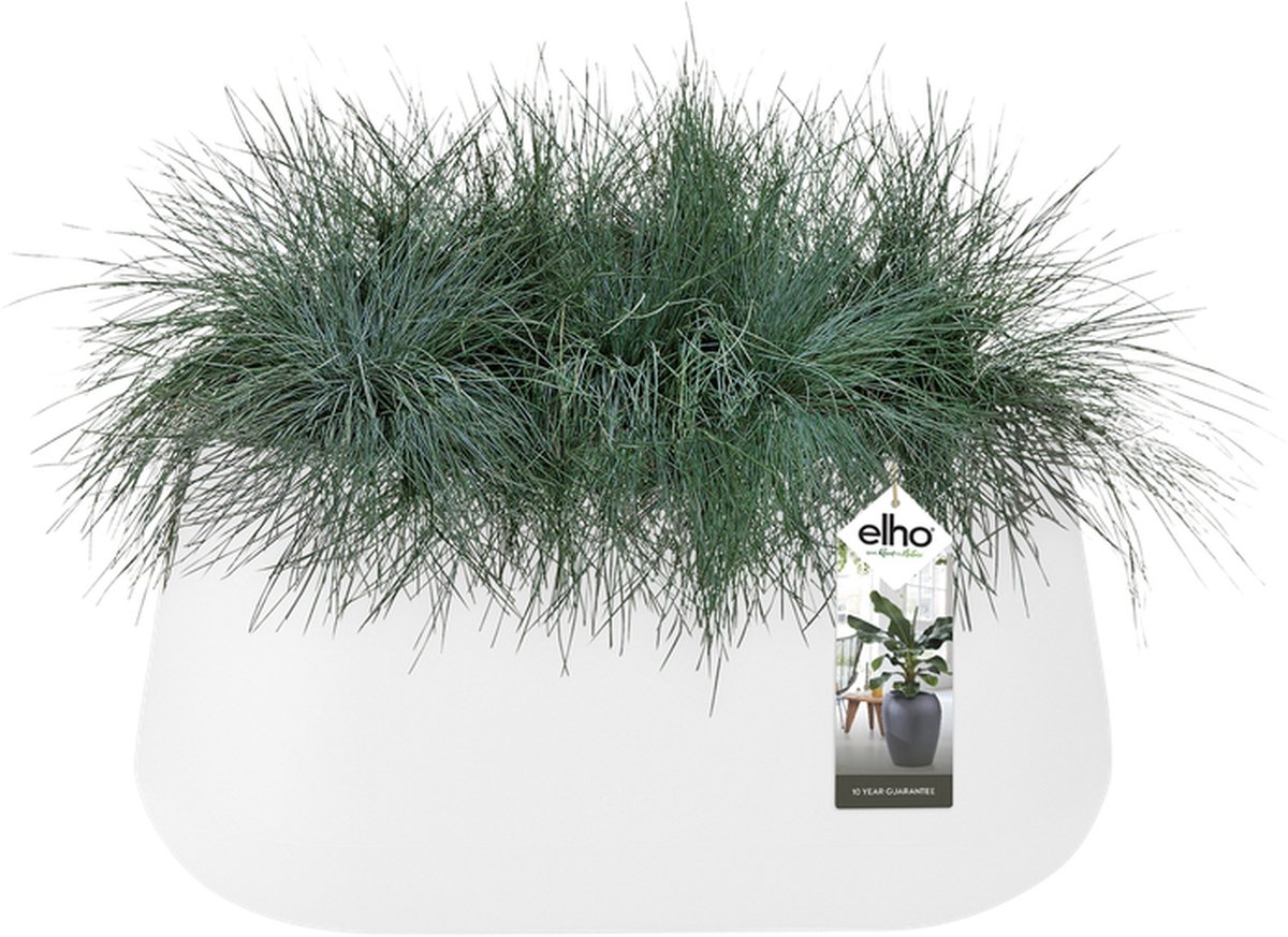 Elho Pure Cone Long Wheels 75 - Grande jardinière intérieur et extérieur