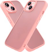 IYUPP Bumper - Geschikt voor Apple iPhone 15 Hoesje - Roze - Shockproof