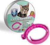 Biologische Vlooienband Voor Katten | Roze | 100% natuurlijk | Tegen vlooien en teken | Milieuvriendelijk en effectief