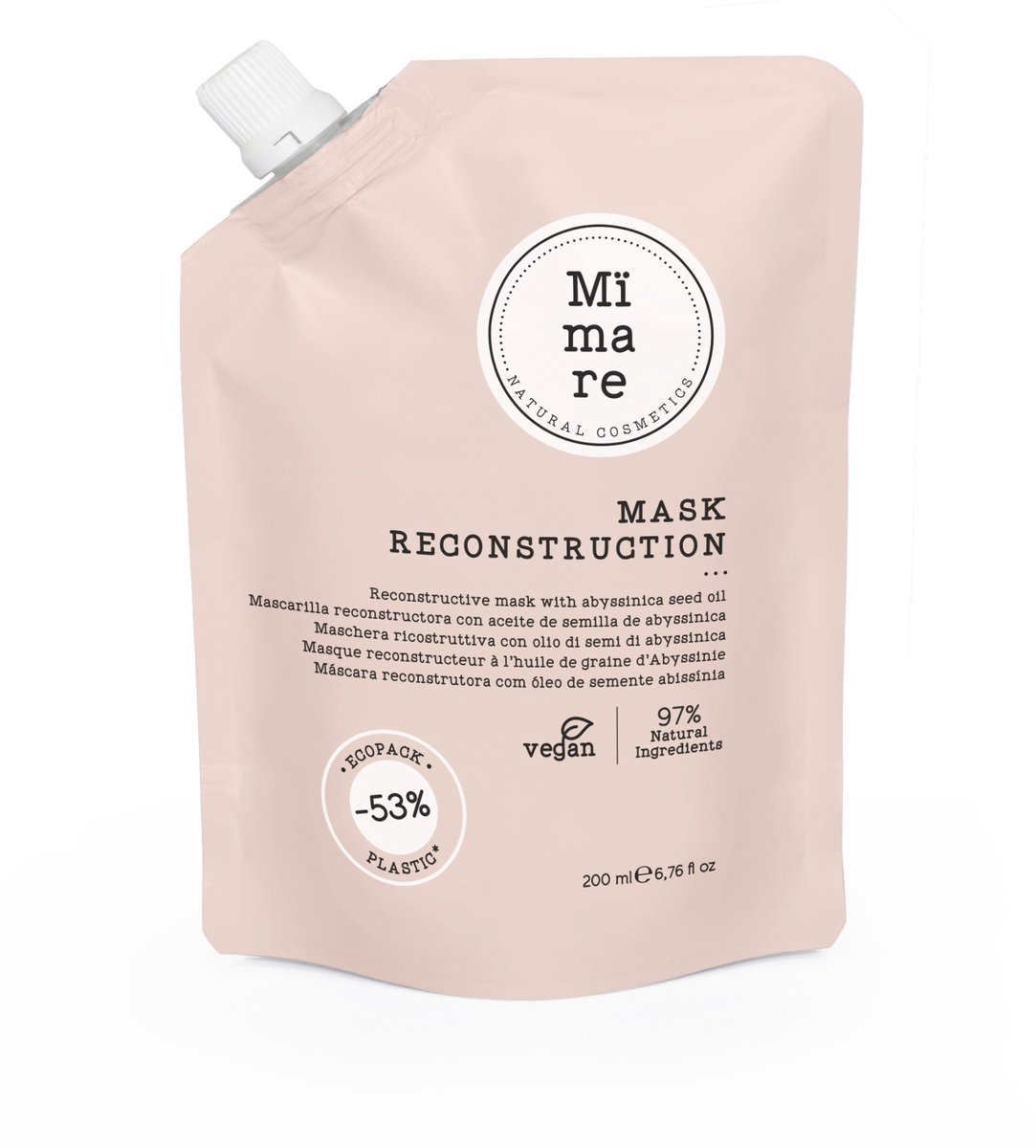MÏMARE- RECONSTRUCTIVE MASK 200ML - Herstellend - Repair Masker - Beschadigd haar - Duurzaam - Haarverzorging - Haarmasker