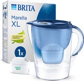 Carafe filtrante à eau BRITA Marella XL avec 1 cartouche filtrante MAXTRA PRO ALL-IN-1 - 3,5 L - Blauw - (SIOC) Emballé de manière durable pour moins de déchets | Hydratation optimale avec le filtre Brita Maxtra pour carafe filtrante Brita