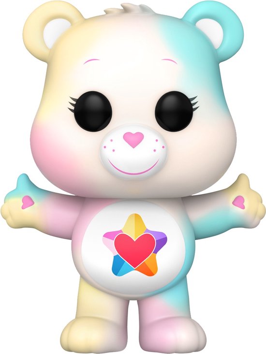 Funko Pop! Animation: Care Bears 40th Anniversary - True Heart Bear (kans op speciale Translucent Chase editie)