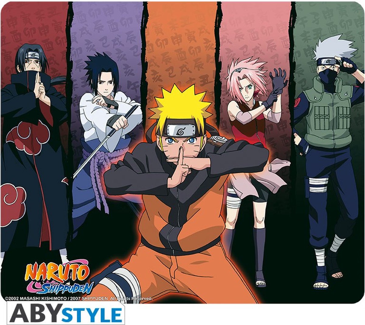Naruto Shippuden - Group - muismat 23.5x19.5 cm