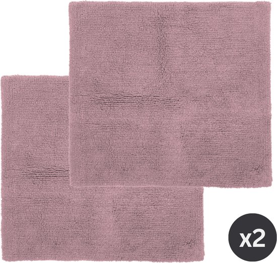 Douchemat, 80 x 80 cm, antislipmat met zuignappen met afvoergaten, Extra grote vierkante antislip douchemat, antislip voetmassagebadmat, voor douche, grijs