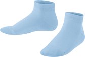 FALKE Family kort eenkleurig katoen sneakersokken enkelsokken kinderen blauw - maat 31-34