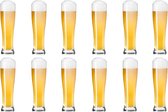 Professionele Bierglazen - (12 stuks) - 500ml - Bierglas - Bier - Glas - 50cl/0.5L - Pils - Glazen set - Hoogwaardige Kwaliteit - Vaasje - Speciaal Bier - Weizen