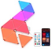 Grote zeshoekige ledlampen voor slaapkamer, tv, smart home, led-panelen voor aan de muur, RGBIC Setup Gaming decoratie, werkt met Alexa Google Assistant, spraakbesturing/app, synchroniseren met