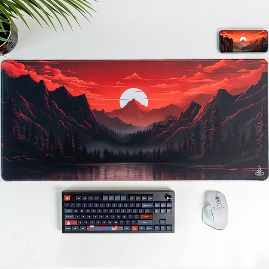 HIVEM1ND Bloodvale - Tapis de souris de Gaming - Tapis de souris - Sous-main - 90x40 CM