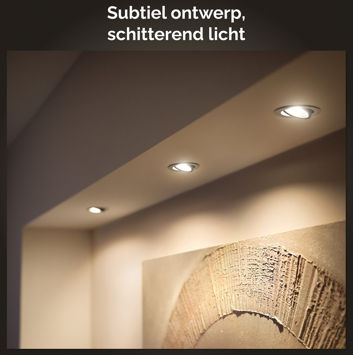 Philips Hue Milliskin inbouwspot - warm- tot koelwit licht - 3-pack - wit - rond - GU10 — afbeelding 5