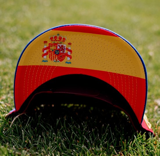Capiche® Casquette Snapback Espagne - Championnat d'Europe de Voetbal Homme - Rouge Foncé & Blauw - Ajustable avec Fermeture à Pression - Casquette de Sport - Casquette de Football Espagne - ÉDITION LIMITÉE