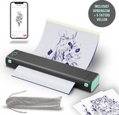 Printer de pochoirs de tatouage Verdea | y compris 5x papier de tatouage + sac de rangement | Printer thermique Bluetooth