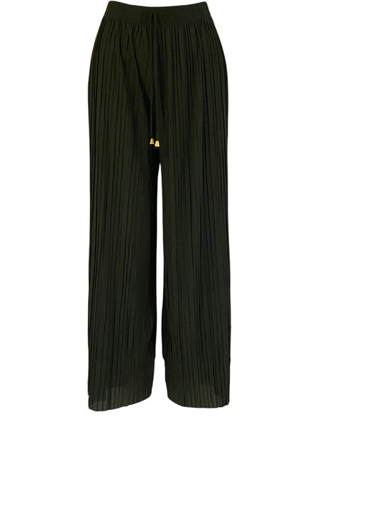 Hoogwaardige Dames Flare Broek / Pants | Flared Pantalon | Groen - Maat XL