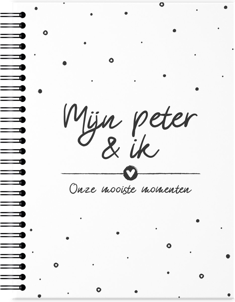 Fyllbooks - Mijn Peter & Ik Invulboek - Cadeau voor Peter - Dagboek - Herinneringsboekje - 80 Pagina's