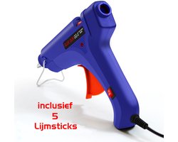 DW4Trading Professioneel Lijmpistool Hotmelt Inclusief 5 Lijmsticks - 80W 230V