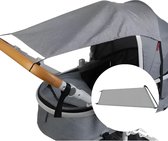 Universeel zonnescherm voor kinderwagens - Waterdicht - Extra UV-Bescherming - Teedz - Zonbescherming - Regen - Wind - Teedz
