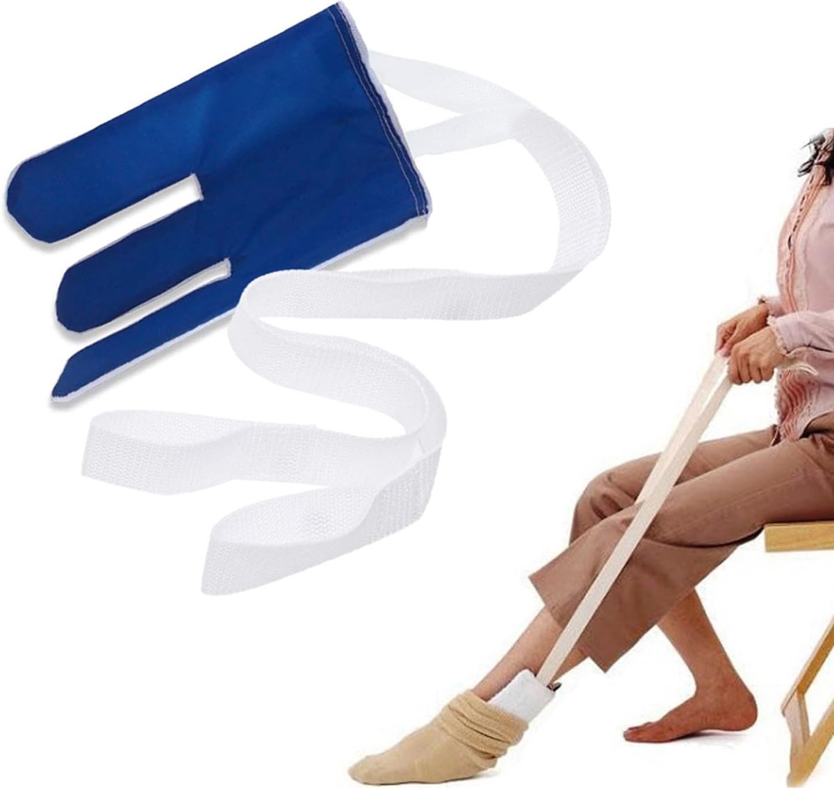 Goedkoopste Sokaantrekker - Sokken Aantrekhulp - Aantrekhulp Sokken - Aantrekhulp - Hulp Bij Sokken Aantrekken - SockSlider - NIET voor steunkousen