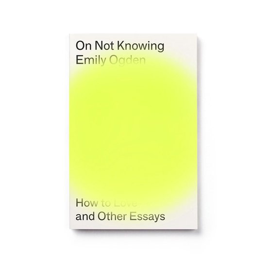 On Not Knowing - cover