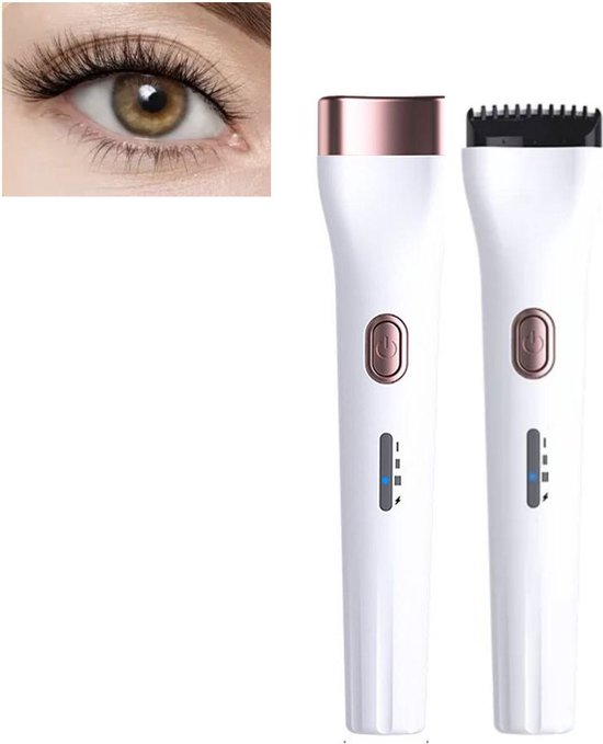 Foto: Dakanna elektrische wimperkruller eyelash curler lash curler wimperkrultang duurzaam wit 5d 3 modi verwarmd xxl lashes 360 volledige krul