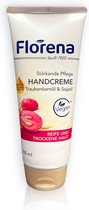 Florena Handcrème - Sterke Verzorging | 1x 100ml - Druivenpitolie & Sojaolie - Vegan