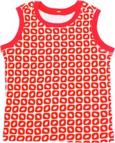 Ducksday– Top - Unisex – Stretch – Funky Red - Promo – 2 jaar