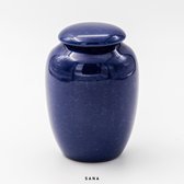 Sea urn - blauw - 300ML - hoogwaardig keramiek - SANA - moderne urn - kleine urn - mini urn - crematie urn - as urn - huisdieren urn - urn hond - urn kat - menselijk as - familie urn - urne - urne hond - urnen - urne volwassenen - urne kat