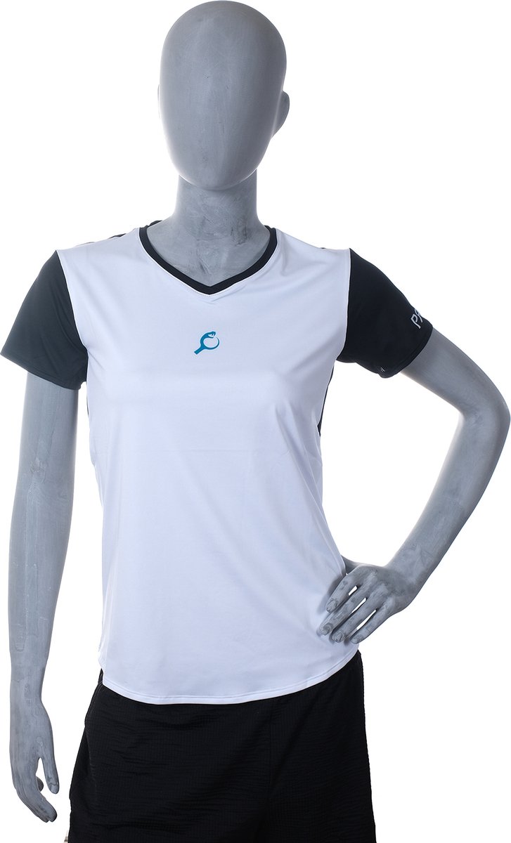 PUNTAZO Padel T-shirt Dames Sportshirt Small petroleum Korte mouw