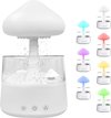 Regenwolk - Luchtbevochtiger - Aromalamp - Bureaulamp - Slaaptrainer - Regendruppels - Aroma Diffuser - Nachtlamp - Mistmaker - Mistgenerator - 7 Kleuren - LED