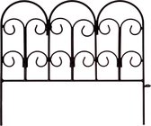 Set de 5 clôtures de jardin, clôture de jardin en fer 45 x 40 x 0 cm, clôture pour animaux, clôture métallique pour jardin, bordure de jardin, clôture fleurie, clôture extérieure pour aménagement paysager.
