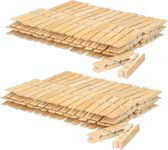 Bamboe Wasknijpers - Groot - Clips - 500 Stuks - 7 x 1 cm - Wasknijpers - Wasgoedknijpers - Hoogwaardige kwaliteit