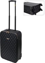 ProWorld Koffer met gestikt ontwerp 28 L zwart