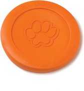 West Paw Zogoflex Zisc - Flexibele Hondenfrisbee - Stevig - Oranje - Large - 22 cm