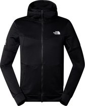 The north face mountain athletics full zip fleece hoodie in de kleur zwart.