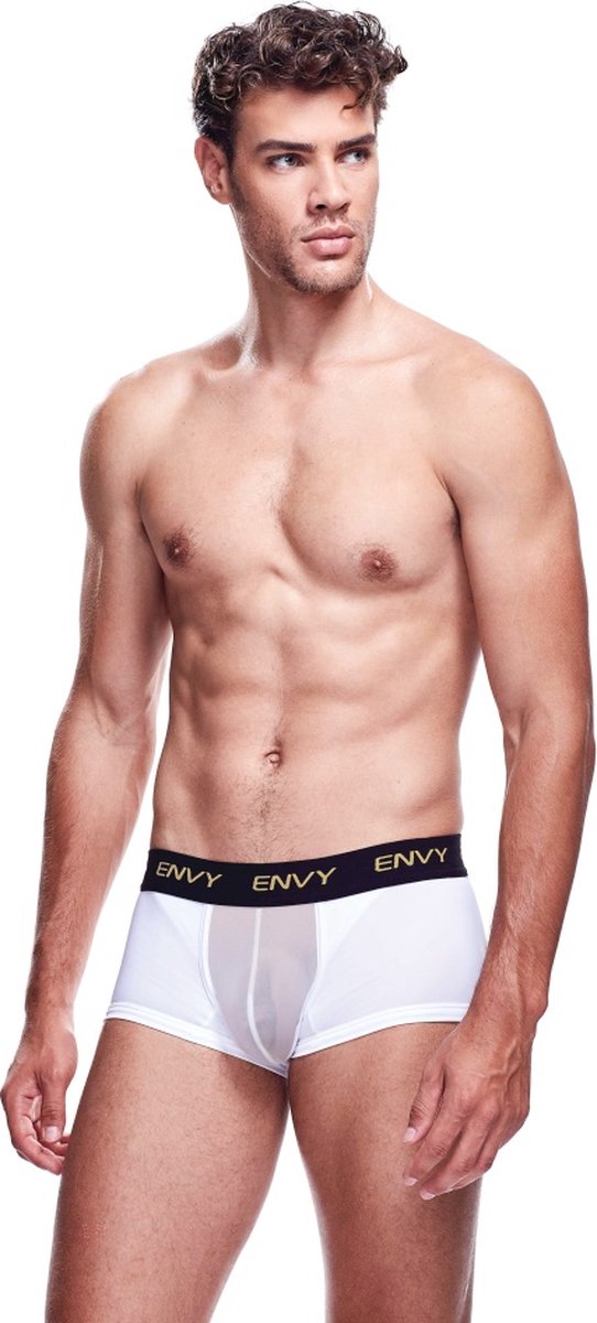 Goedkoopste Envy Transparante Mesh Herenshort - Wit