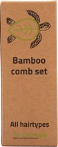 Milieuvriendelijke Bamboe Kam Set - 2 kammen - Zacht voor Haar & Planeet, Biologisch Afbreekbaar, voor Alle Haartypes, Duurzame Haarverzorgingsoplossing