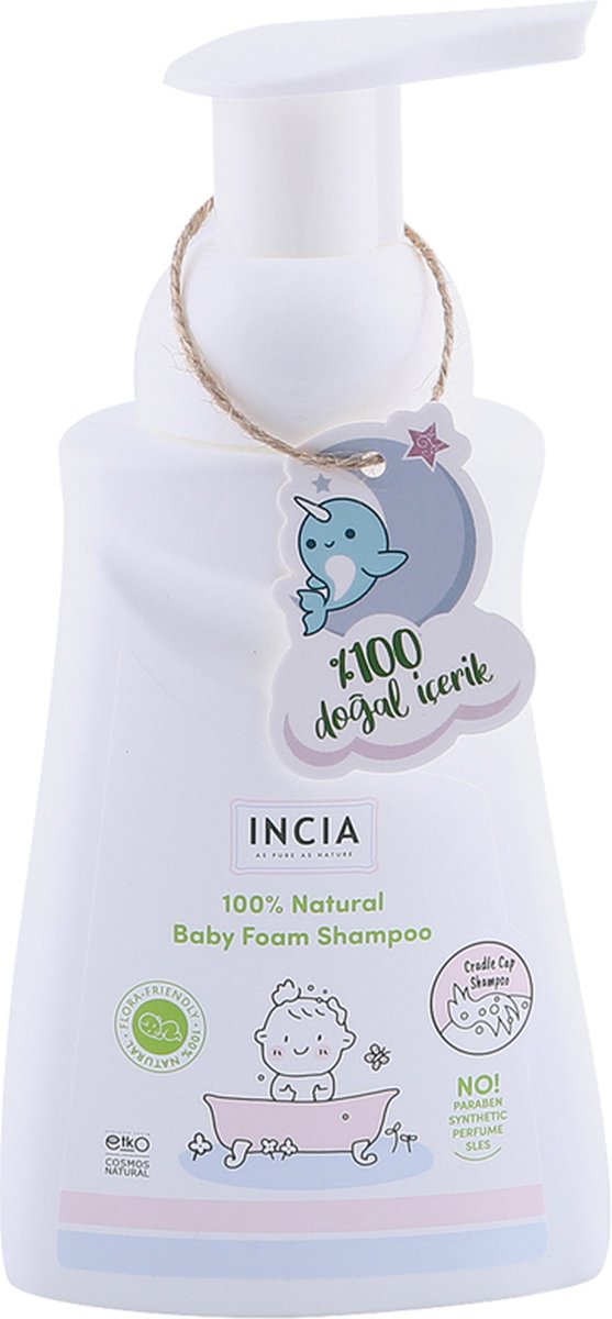 Goedkoopste INCIA - 100 Natuurlijke Baby Foam Shampoo - Biologisch gecertificeerd - Helpt berg (seborroïsch eczeem) te verwijderen - 200 ml