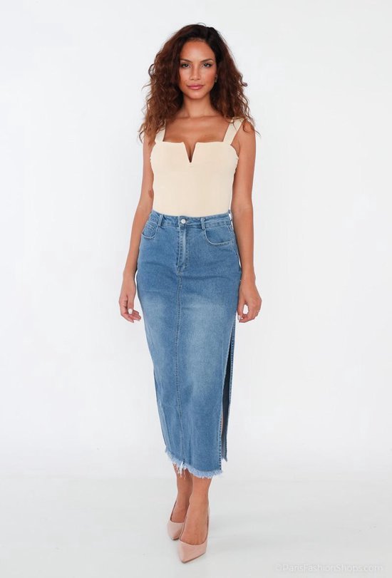 Jeansrok lang hotsell