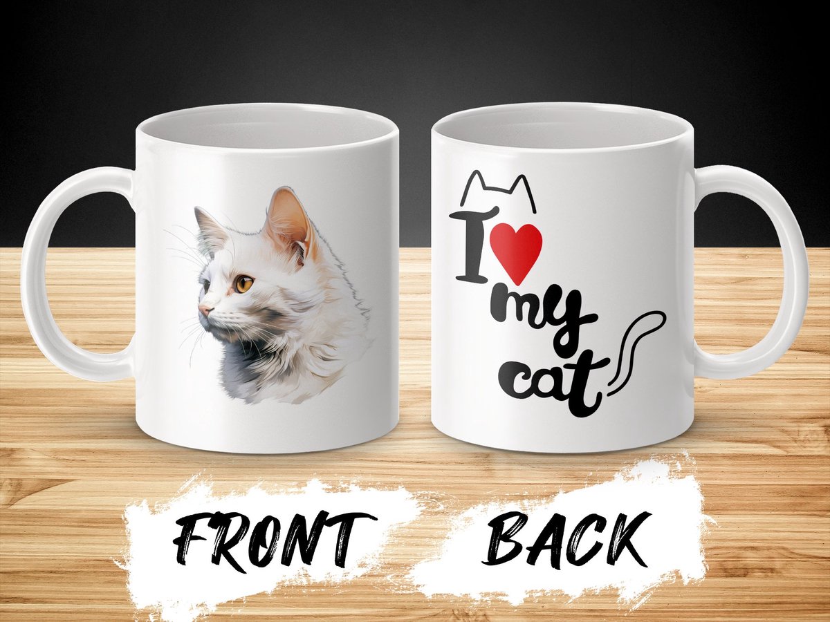 Mok Turkish Van cat - kat - I love my cat - cat lovers - katten