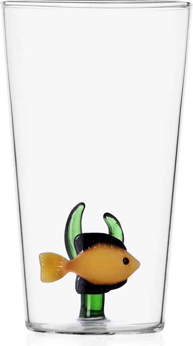 Ichendorf Marine Garden longdrinkglas gele vis + groen zeewier