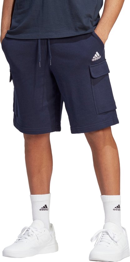 Adidas Sportswear Essentials French Terry Cargo Short - Heren - Blauw