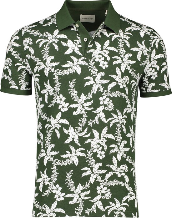 Gant poloshirt korte mouw groen