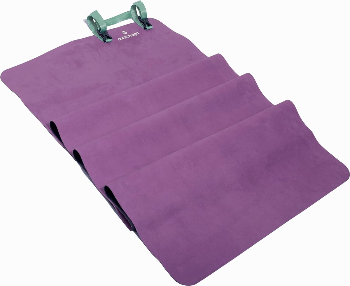 Yogamat reis opvouwbaar en lichtgewicht, dunne antislip gemaakt van rubber/compact reisyoga tapijt ideaal voor handbagage