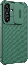 Nillkin CamShield Magnetisch Hoesje Geschikt voor Samsung Galaxy A55 - Compatibel met MagSafe - Camera Slider Back Cover - Extra Camera Bescherming - Groen