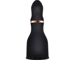 Cupitoys® Vibrerende penis vibrator - Zwart - 7 standen - Vibrators voor vrouwen en mannen - Sex toys voor vrouwen en mannen
